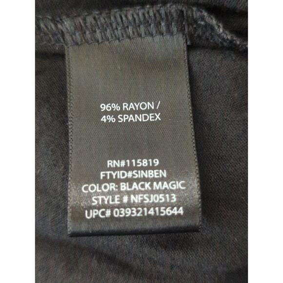 Nicole Miller Women's V-Neck UPF 50+ Waist Tie Midi Black Dress Women's MED NWT - Picture 4 of 5